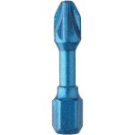 Embouts de vissage impact blue - shock pozidriv - u612 pz2 long. totale 30 - pack de 10