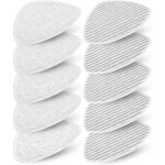 10 housses balai vapeur pour vileda steam & vileda steam plus, recharge de lavette nettoyeur vapeur pour ...