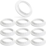 10 pcs bague de abat jour � vis e27, douille e27, adaptateur abat jour e27, abat jour lampe chevet e14, ...