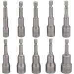 10 pcs embout douille visseuse � choc 6 - 15mm set magn�tique hexagonale douille jeu de embout aimant� ...