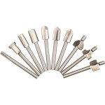 10 pcs hss router bois fraise bits de coupe des fichiers pour dremel outil rotatif de charpentier outils ...