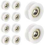 10 pcs ou nylon en plastique int�gr� 608 roulements billes de gorge 6 30 10mm poulie de guidage