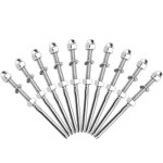 Jamais utilis�]10 pcs tendeurs de c�bles filet�s fendeur c�ble inox garde corps c�ble tendu c�ble inox ...