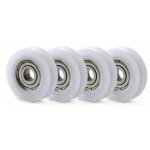 10 pcs u nylon en plastique int�gr� 608 roulements � billes de gorge 8 30 10mm poulie de guidage, de ...