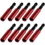 10 pi�ces de 60 mm de longueur porte - embouts magn�tiques, acier s2 porte embout visseuse a choc, rallonge ...