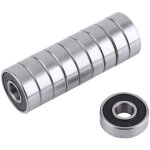 10 pi�ces 608 - 2rs roulements � billes roller longboard convient pour abec utilis� pour les patins les ...