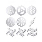 10 pi�ces accessoires pour hachoir � viande hachoir � viande alimentaire hachoir � viande manuel pi�ces ...