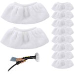10 pi�ces bonnettes microfibre lingettes, housses de rechange pour nettoyeur vapeur � main, accessoires ...