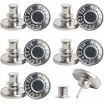 10 pi�ces boutons jeans bouton m�talliques diy sans couture bouton pantalon jean amovible pour la r�paration ...