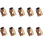 10 pi�ces c�bles et gaines de frein v�lo(5 x 6 mm), serre c�ble d'acc�l�rateur universel en laiton, serre ...