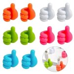 10 pi�ces crochet mural en silicone pour pouce cr�atif crochets muraux multifonctions mini pinces pour ...