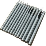 10 pi�ces emporte pi�ce cuir, poincon creux poin�on en cuir poin�on creux en acier rond set outils de ...