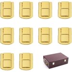 10 pi�ces fermeture � levier, loquets de bo�te � bijoux fermoir avec 40 vis loquet bo�tes petite bo�tes ...