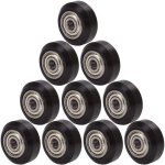 10 pi�ces d'imprimante 3d mod�les � fentes en v poulie, roulements � billes � gorge profonde en plastique ...