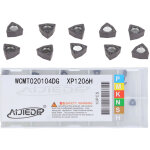 10 pi�ces inserts carbure tournage cnc wcmt020104dg pour outils � porte - insert indexable