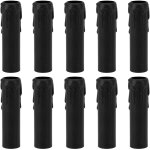 10 pi�ces manchons bougies 4 pouces imitation cire d�goulinante vintage, couvre - culots noirs pour lustres ...