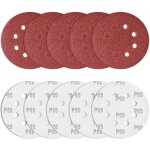 10 pi�ces papier de verre 125 mm grain 60, disques abrasifs ronds ponceuse excentrique feuilles abrasives ...