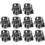 10 pi�ces perles paracord cr�ne m�tal boucle pendentif 4. 5mm pour couteau lanyard diy outil