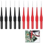 10 pi�ces pointe de touche multimetre, sonde de test 0, 7 mm, pinces de test en acier inoxydable avec ...