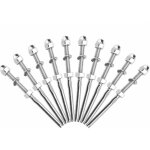 10 pi�ces tendeurs de c�ble filet�s s�parateur de c�ble en acier inoxydable tendeur de garde - corps ...