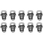 10 pi�ces t�tes de cr�ne alliage diy pendentifs squelette pour paracord et porte - cl�s - trou unique ...