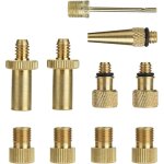 10 pi�ces v�lo pompe valve adaptateurs soupape de v�lo v�lo valve connecteurs bicyclette transformateur ...