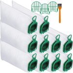 10 sacs d'aspirateur pour vorwerk kobold vb100 avec 3 filtres moteur + 1 brosse de nettoyage, sac � poussi�re ...