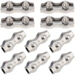 10 serre - c�bles duplex m4 � 2 poteaux, en acier inoxydable 304, pour serre - c�bles � double boulon ...