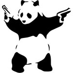 10 x 10cm sports panda autocollant de voiture kung fu panda autocollant, autocollant de voiture dr�le ...