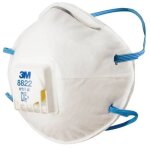 10 x mascherina protezione 3m ffp2 c / valvola 8822