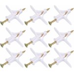 100 chevilles pour cloison s�che, 50 chevilles en plastique avec 50 vis pour cloison s�che, vis autotaraudeuse ...
