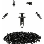 100 clips de fixation en nylon de 8 mm pour ailes de quad / ssv honda, suzuki, kawasaki, polaris et can ...