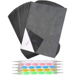 100 feuilles de papier carbone, papier transfert papier graphite a4, papier calque papier carbone et ...