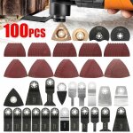 100 pcs lame oscillant scie multifonctions, accessoires outils oscillants multitool pour fein multimaster ...