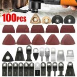 100 pcs lame oscillant scie multifonctions, accessoires outils oscillants multitool pour fein multimaster ...