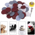 100 pi�ces 1 pouce 25mm tampons de disque de pon�age 100 - 3000 kit de tampon de polissage de pon�age ...