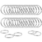 100 pi�ces 25 mm petits porte - cl�s, anneau cl� divis� porte - cl�s en m�tal cl�s de voiture bricolage ...