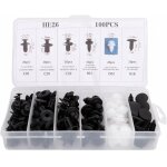 100 pi�ces clips � rivets plastique, universels pour ailes et pare - chocs, kit de remplacement avec ...