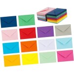 100 pi�ces lot de enveloppes color�es petite pour cartes b�n�diction