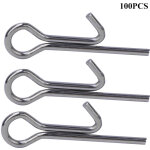 100 pi�ces �pingles de connexion pour hame�ons de p�che, aiguille de fixation et accessoires pour leurres ...