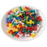 100 pi�ces multicolores punaises, punaises d�coratives multicolores, punaises � t�te en plastique pour ...