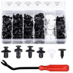 100 pi�ces rivet clips plastique clips d'aile en plastique universels clips voiture attaches de pare ...