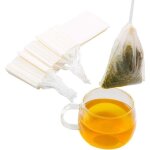 100 sachets filtrants, mat�riaux naturels s�rs, infuseur � th� jetable, sachets de th� vides avec cordon ...