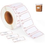 1000 tiquettes de conglation en rouleau, autocollant auto - adhsif de conglateur de stockage des ...