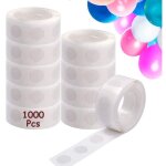 1000 pcs points de colle ballon, colle ballon double face dots ruban colle, amovible autocollant point ...