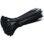 1000 pi�ces serre c�bles, collier de serrage plastique noir , nylon collier de serrage plastique c�ble, ...