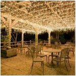 100m 600 led guirlande lumineuse carnaval mariage ext�rieur jardin int�rieur �clairage(blanc chaud) - ...