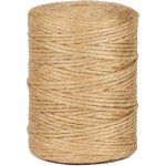 100m de ficelle de jute teinte naturelle, sans go�t, convient pour le bricolage, le jardinage, l'entretien, ...