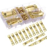 100pcs cintre photo attache cadre accroche tableau photo crochet en metal dore solide et durable - crochet ...