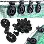 100pcs clip de fixation pour brise vue, clip sp�cial avec ?illet en plastique, clips de fixation trait�s ...